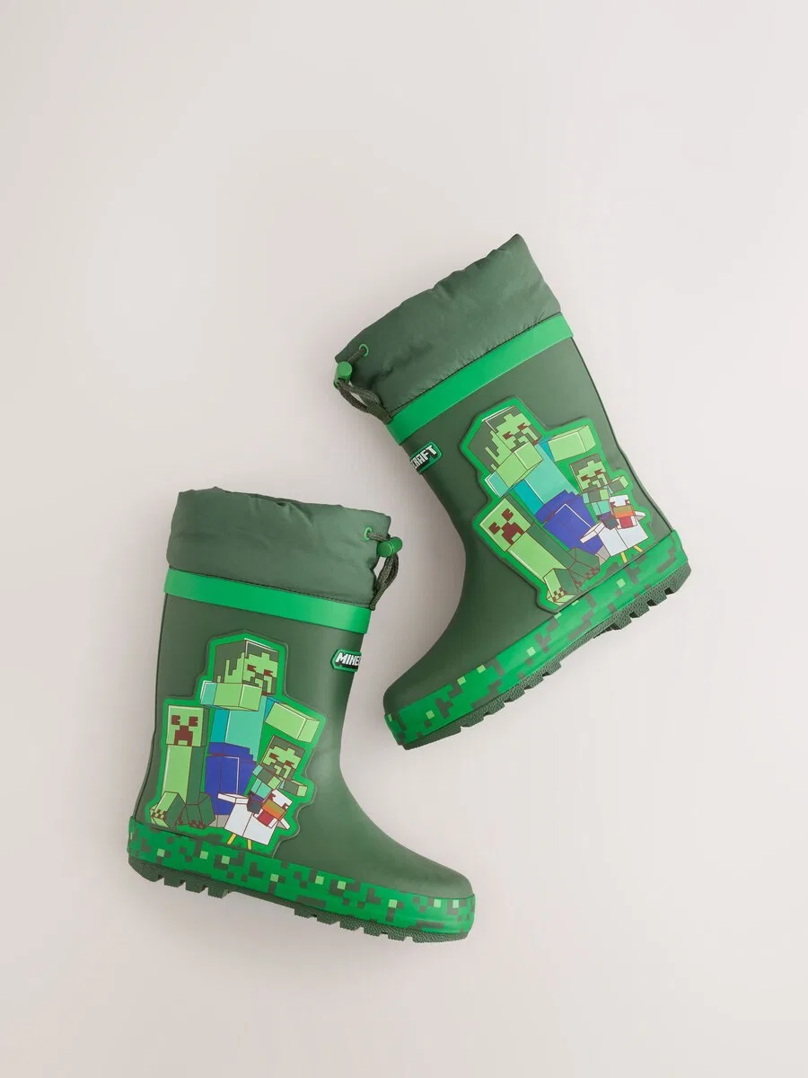 Резиновые сапоги Next Rubber Boots в травянисто-зеленом, светло-зеленом и темно-зеленом цветах — фото 4