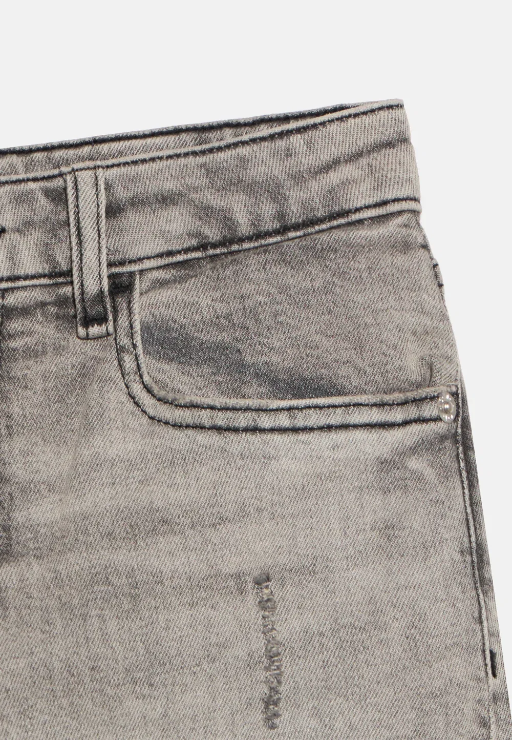 Джинсы унисекс прямого кроя в стиле скейтбордистов Calvin Klein Jeans, Stone Grey Wash — фото 3