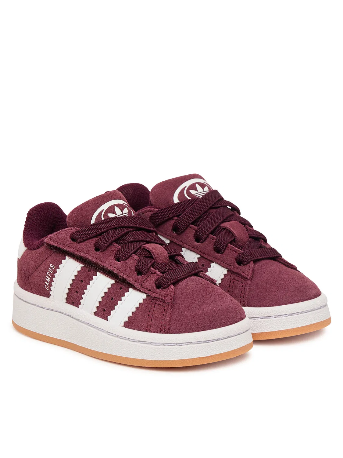 Кроссовки для мальчика Campus Comfort Closure Elastic Adidas, темно-красный — фото 2