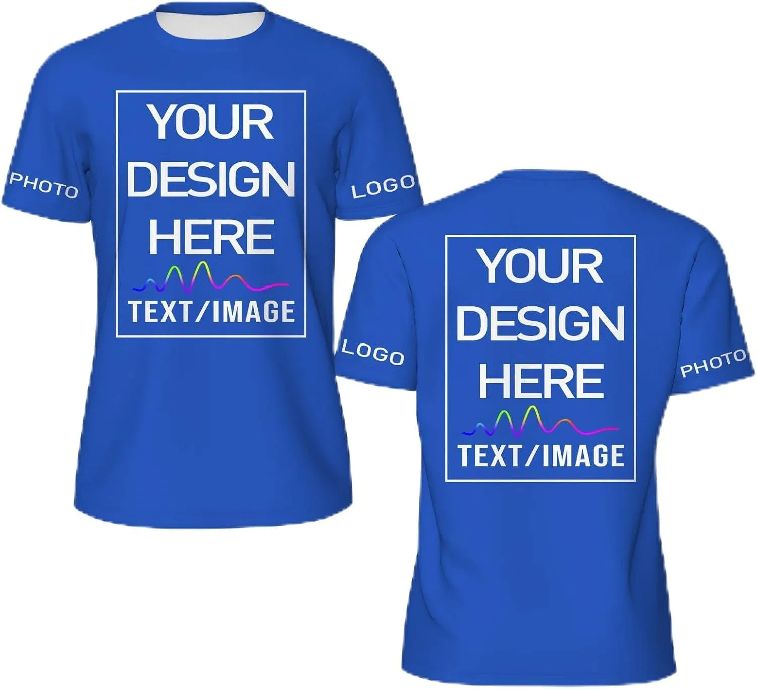 Футболка с кастомизацией Generic, Royal Blue