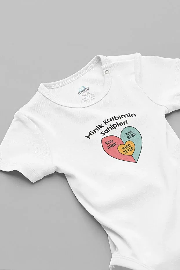Детское боди с принтом Auntie'S Written Bodysuit Overoz, White