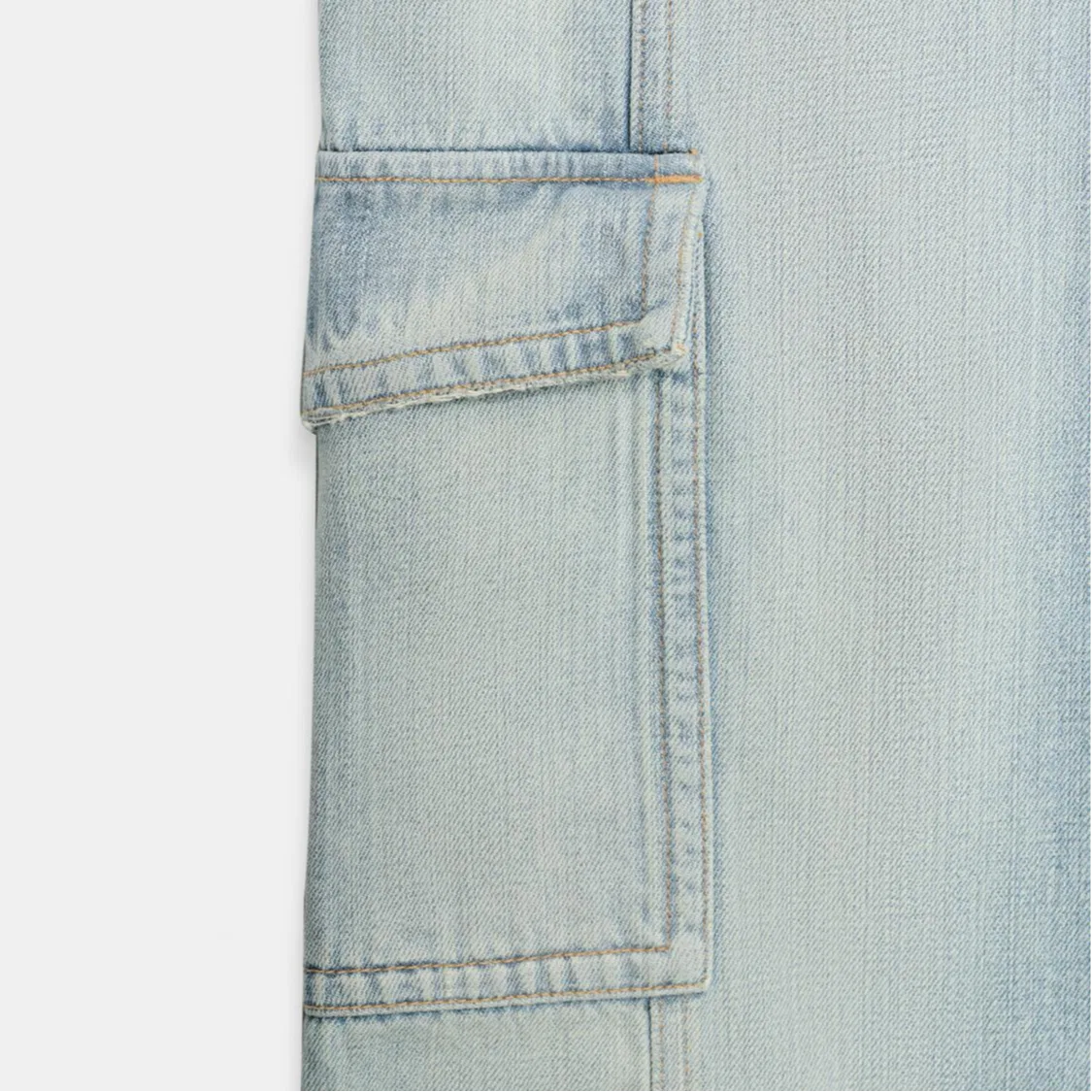 Женские джинсы прямого кроя Light Blue ZARA — фото 4