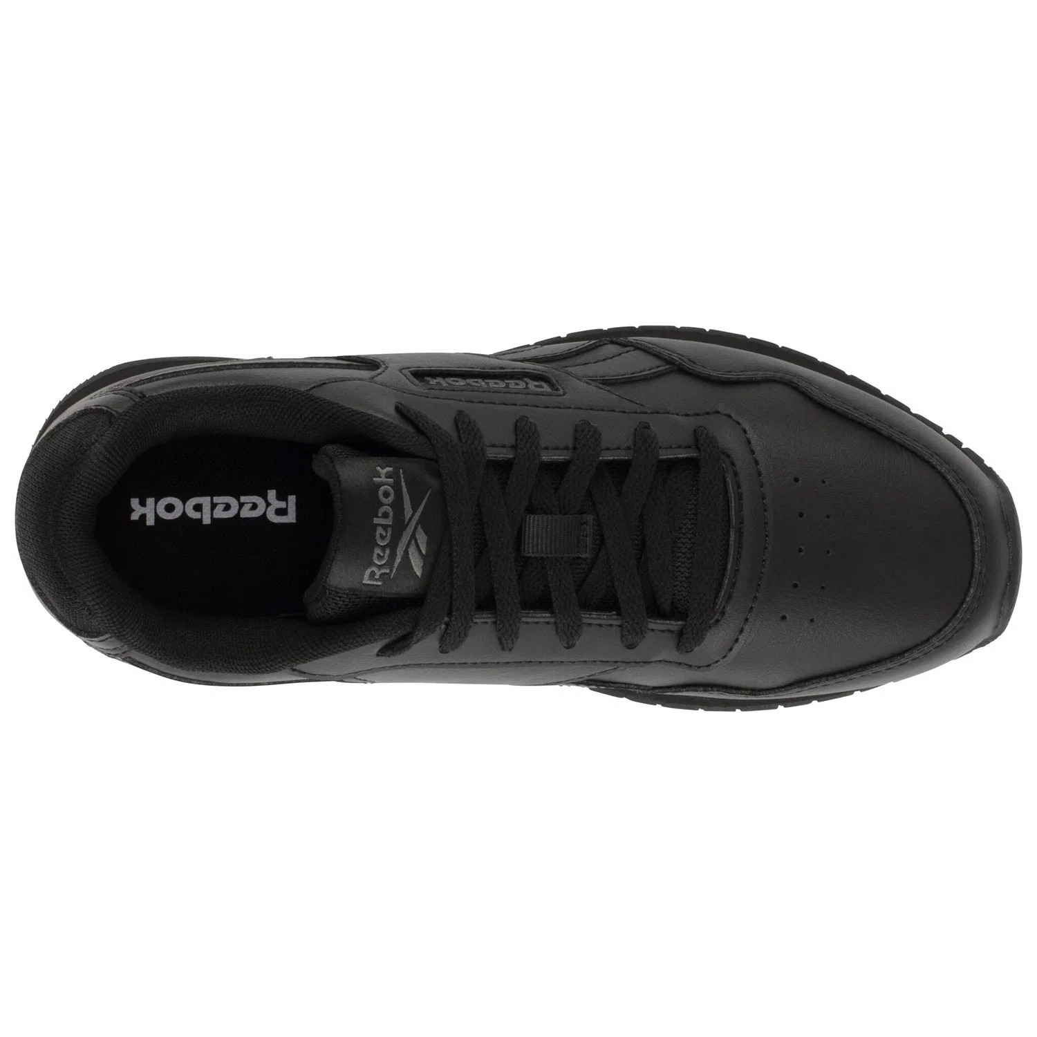 Детские кроссовки на шнуровке Reebok Classic, Black/Purple Grey — фото 4
