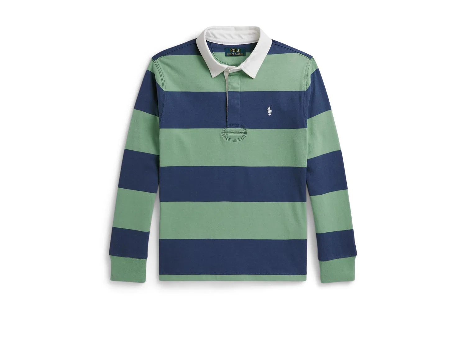 Знаменитая регбийная футболка (для детей постарше) Polo Ralph Lauren Kids, Faded Mint/Old Royal