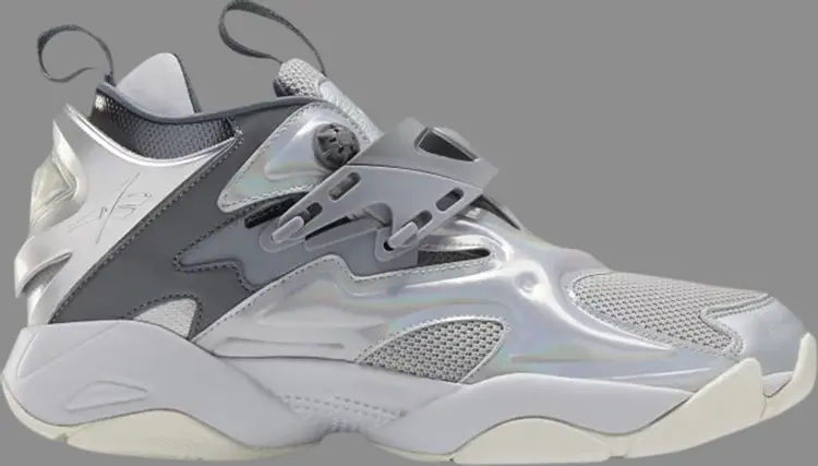 

Кроссовки juun j x pump court 'cold grey metallic' Reebok, серый