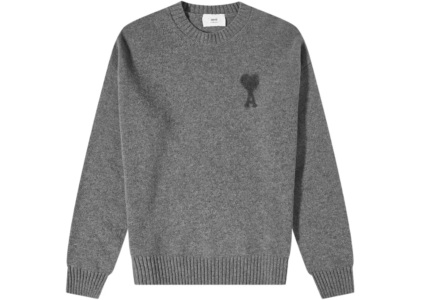 Детский джемпер хлопковый Crewneck Ami Paris, Heather Grey