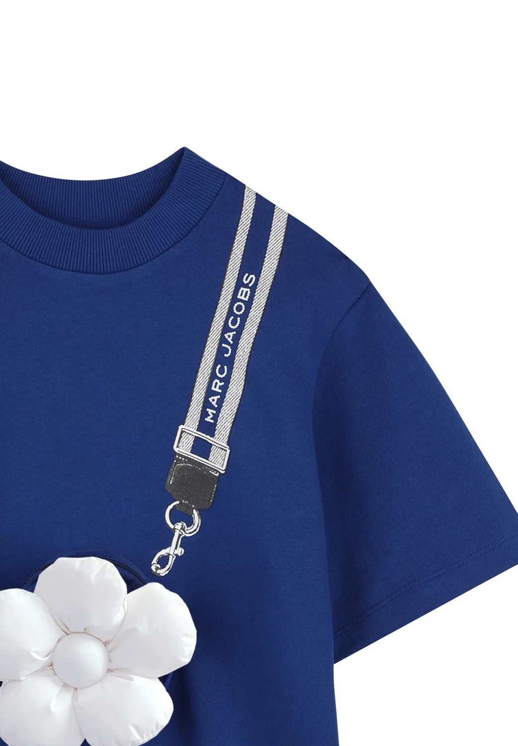 Платье с короткими рукавами - трикотажное платье Marc Jacobs Kids, Navy — фото 3