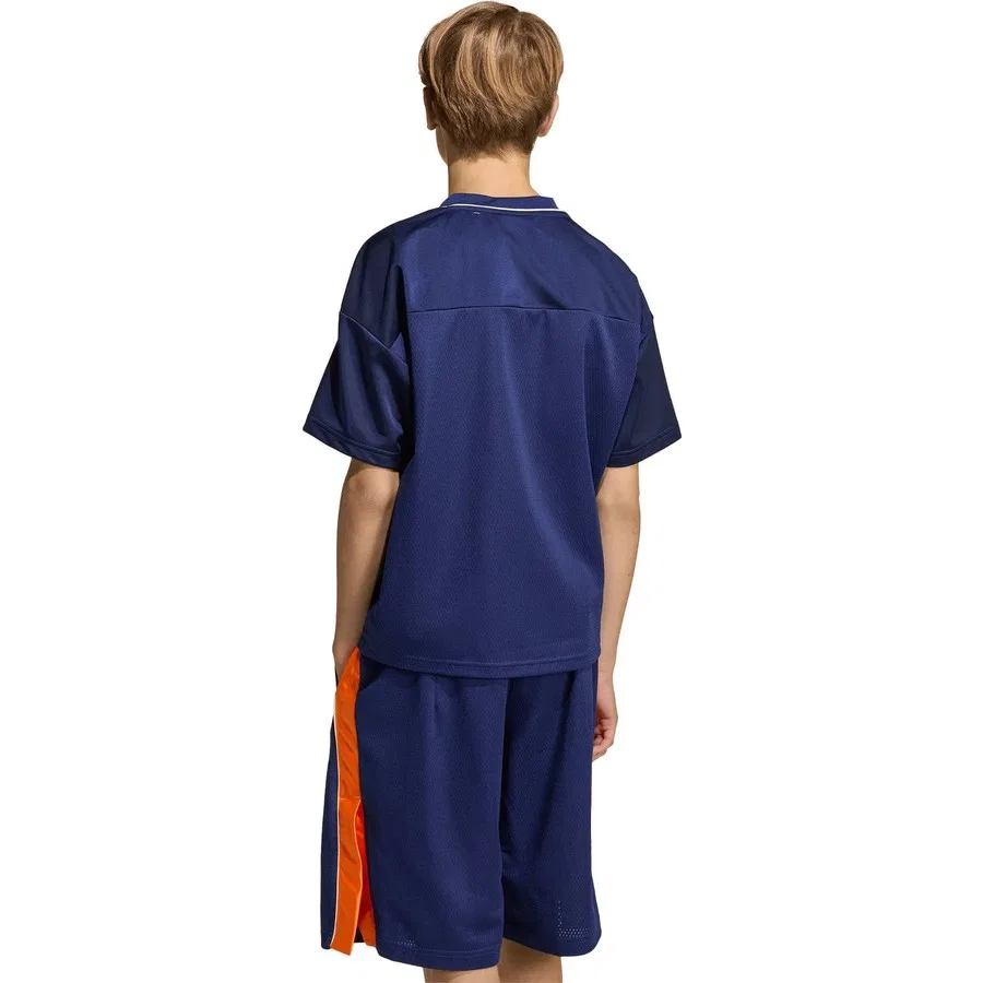 Футболка с V-образным вырезом и коротким рукавом Adidas KD3427 J Std Bb Sht, Лациvert — фото 4