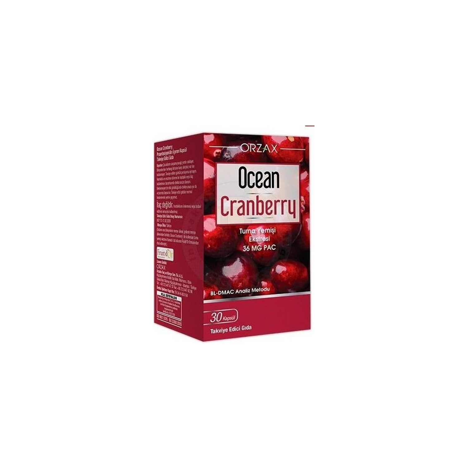 

Добавка Orzax Ocean Cranberry, 30 капсул