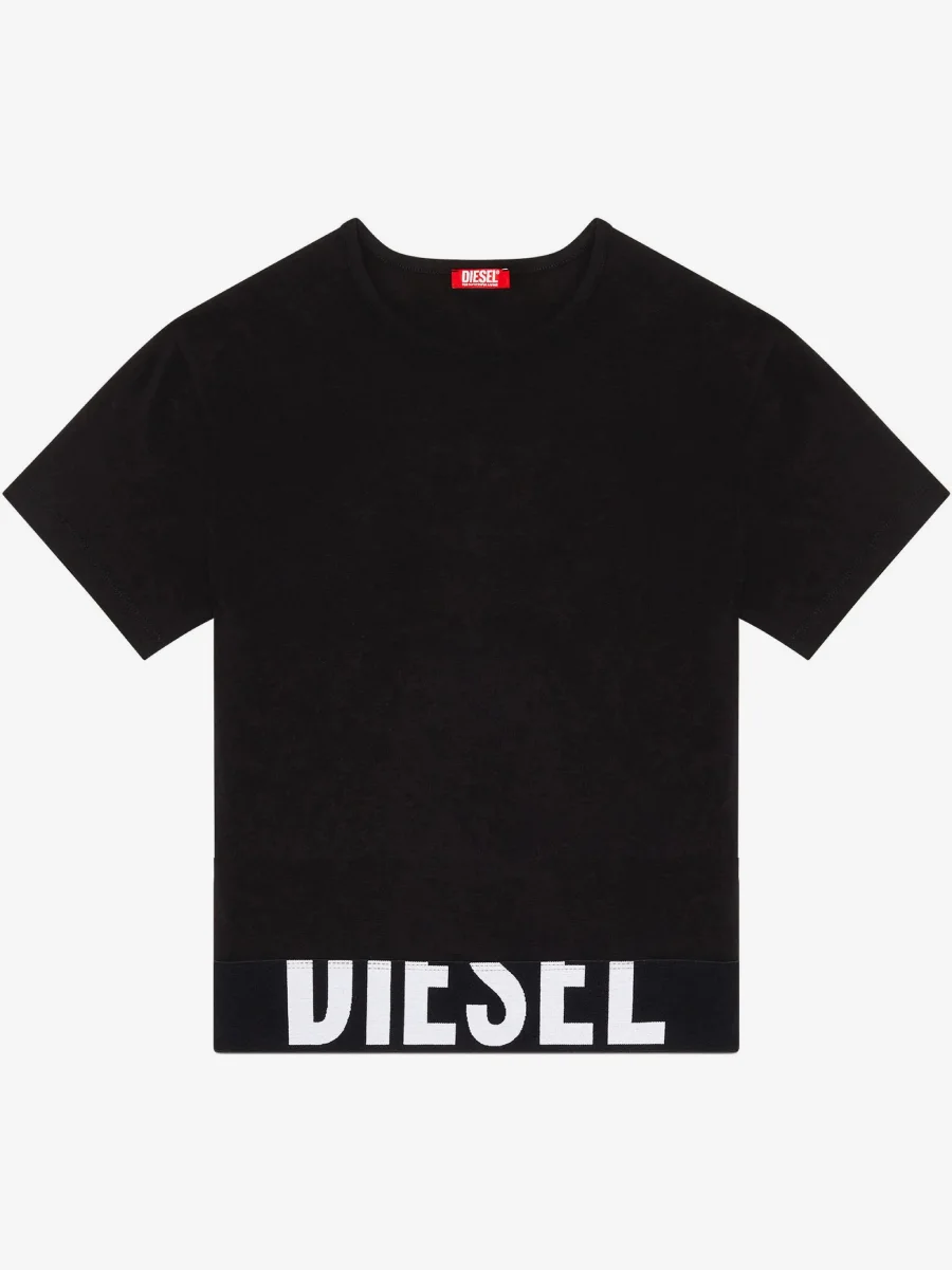 Футболка Diesel Uftee, черный/белый — фото 3