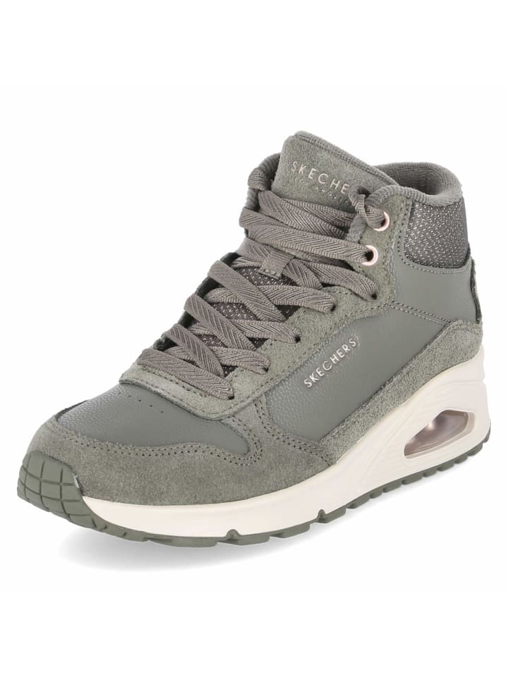 Высокие кеды Skechers, оливковый — фото 2