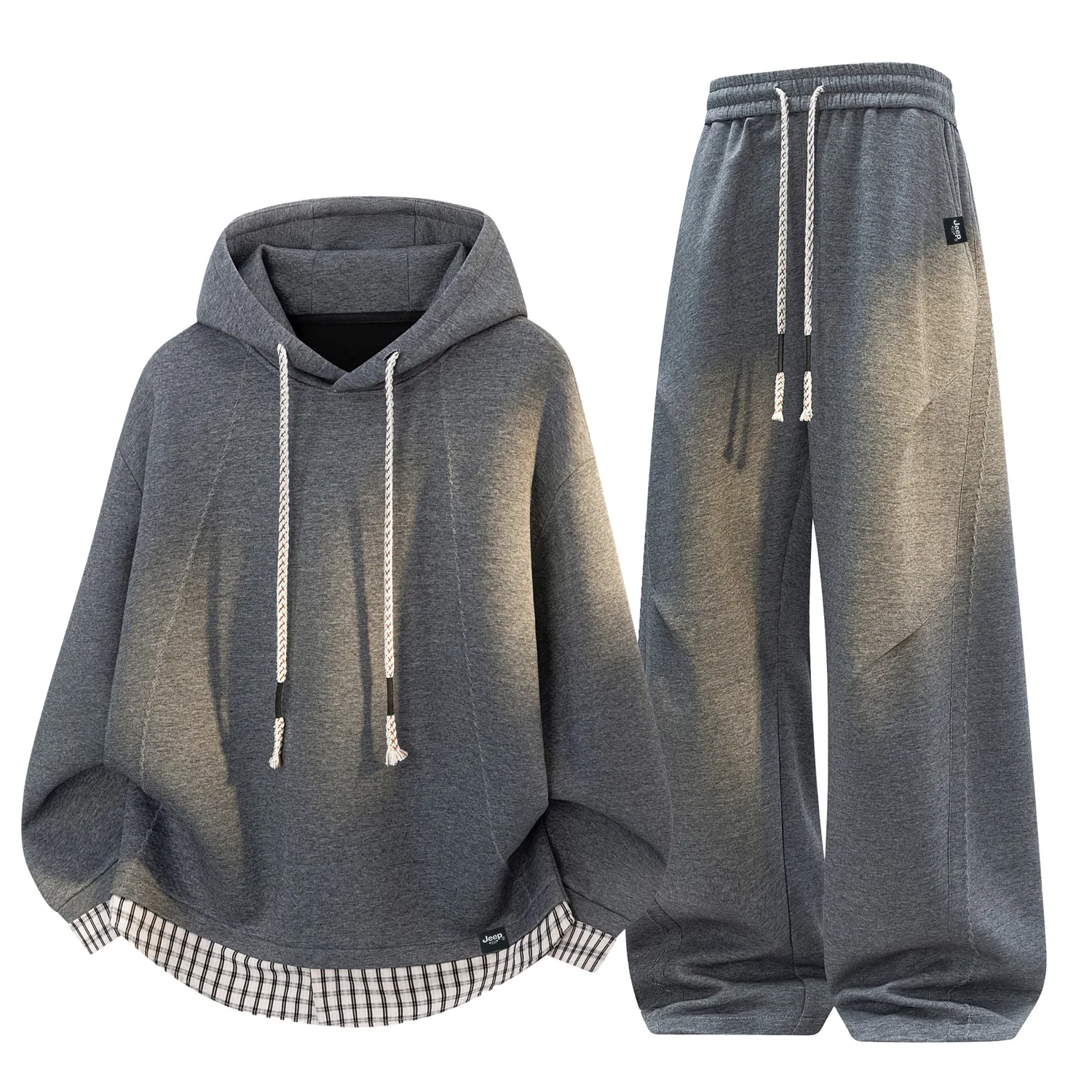 Детский комплект спортивной одежды с капюшоном Jeep, Heather Grey