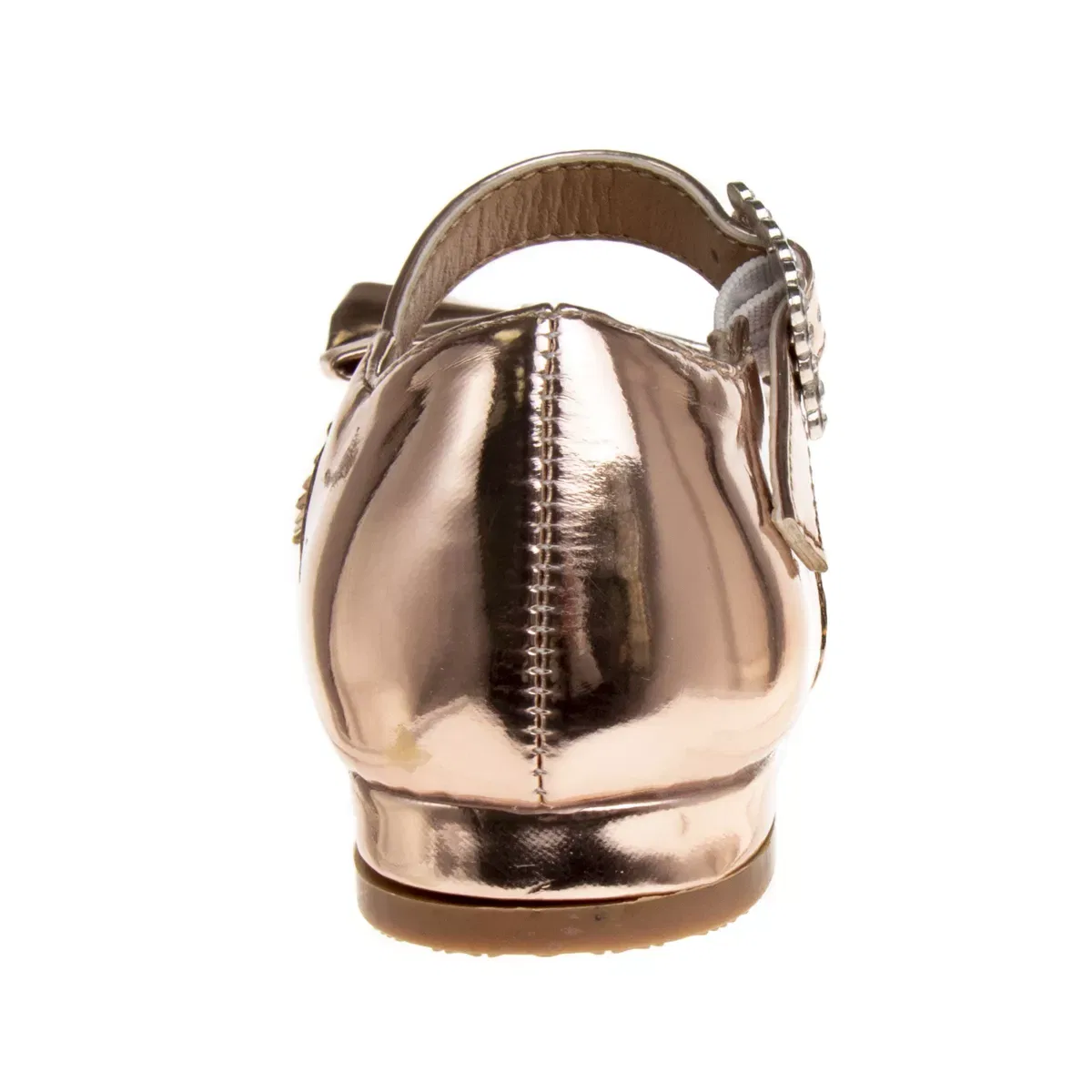 Детские туфли для девочек с пряжкой Josmo Shoes, Rose Gold — фото 3