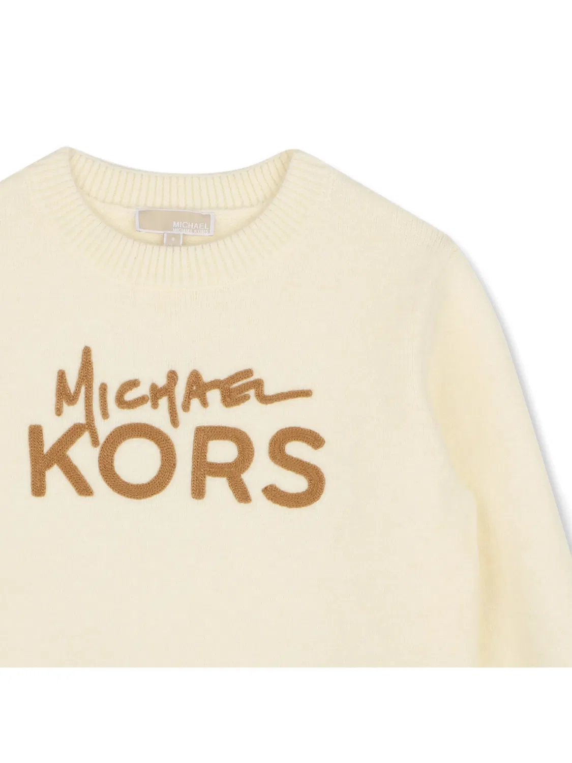 Michael Kors Толстовка с вышивкой логотипа, нейтральные тона — фото 2