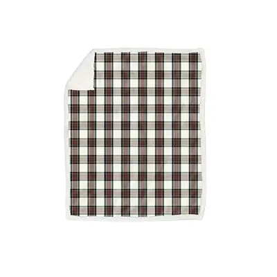 

Флисовый плед Daunex Light Tartan Natural Soft, коричневый