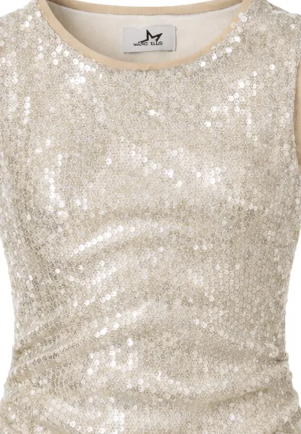 Платье с пайетками cocktail dress Marc Ellis, Gold, золотистый — фото 3