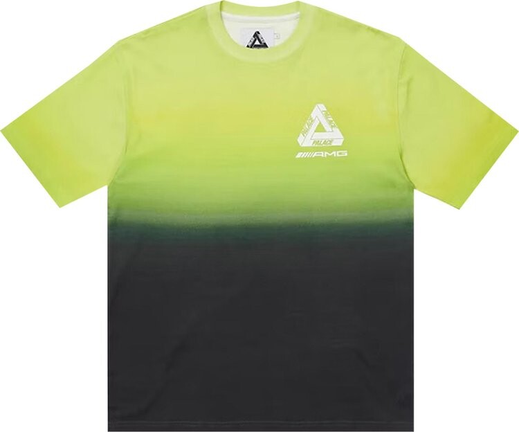 Футболка Palace x AMG 2.0 New York T-Shirt 'Black/Lime', разноцветный — фото 2
