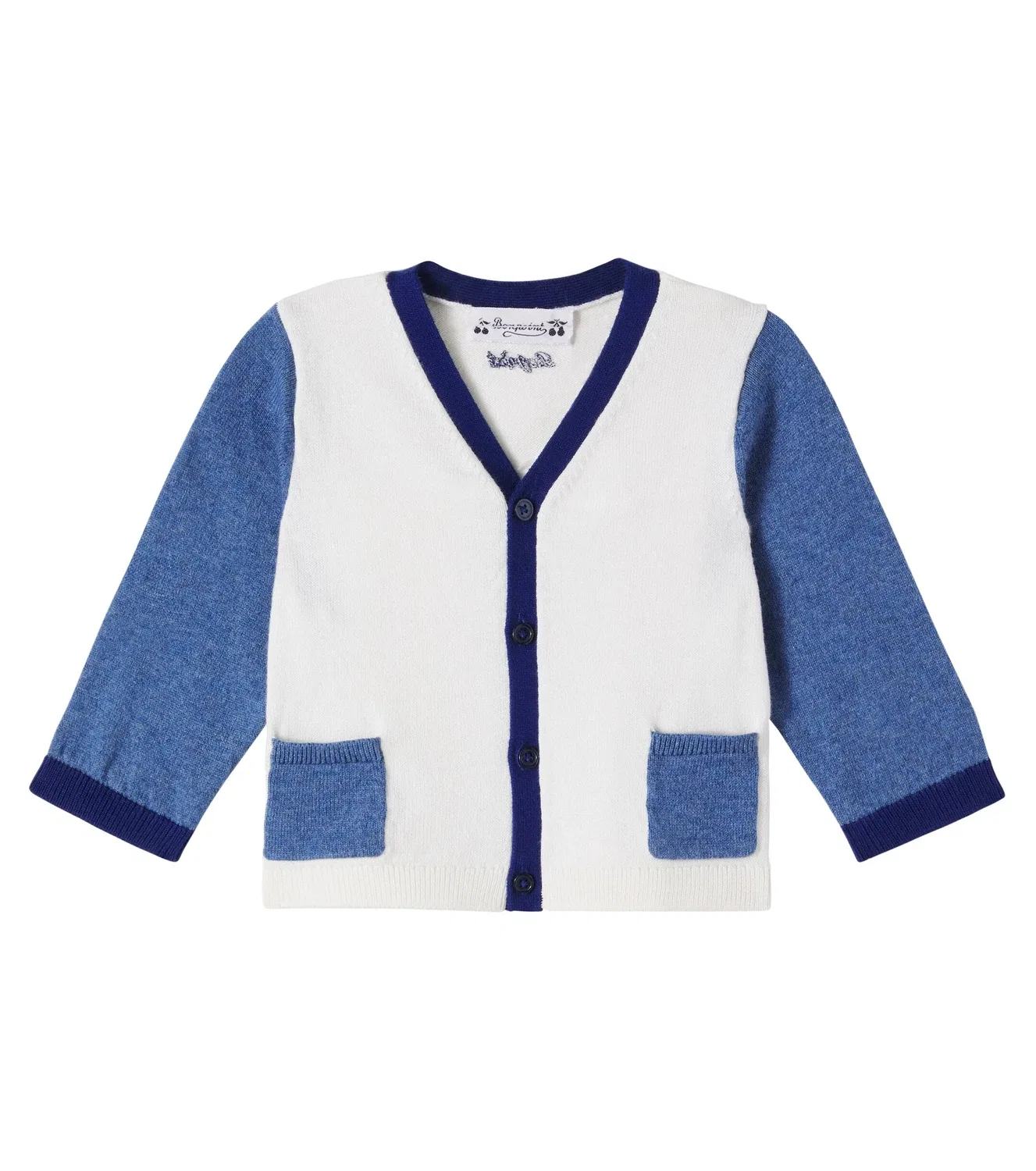Кардиган хлопковый Bonpoint Baby Tahiel, белый