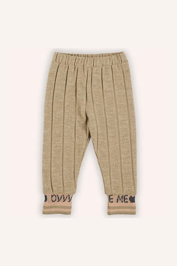 Детские леггинсы для девочек с узором Panço, Beige