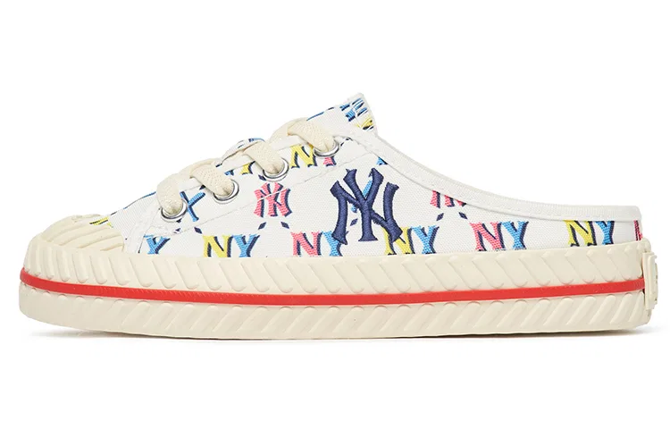 Детские скейтборд-кроссовки Playball Mule MONOGRAM Low top MLB, Ecru