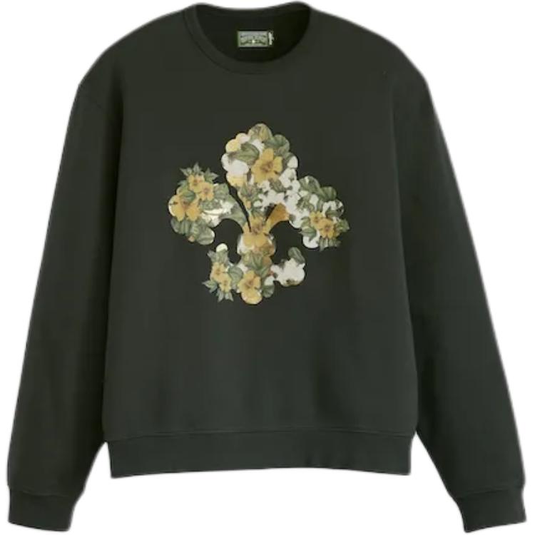 

Джинсовые слезы флисовая толстовка с лилиями Levis, черный