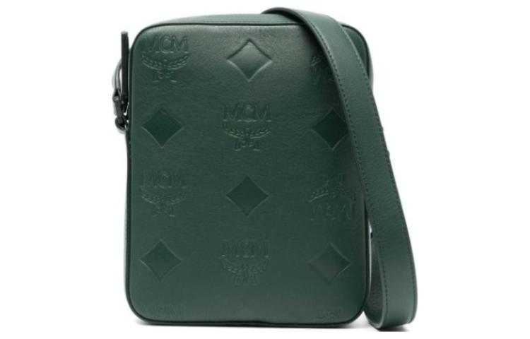 

MCM Klassik Natural Leather кросс-боди, мини-сумка через плечо женская forest green