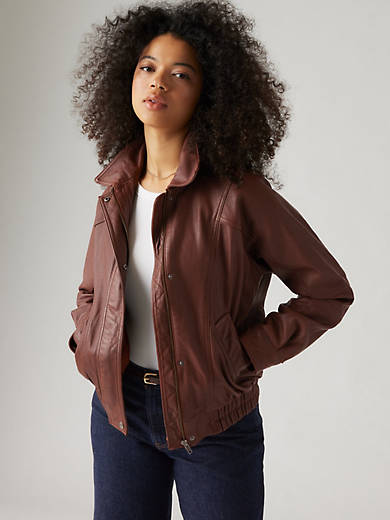 

Кожаная куртка Лоутон Levi's, цвет Bhartiya Dark Brown