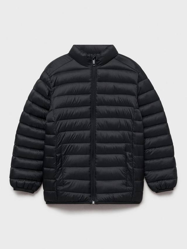 

Детская утепленная куртка Unico с стежкой Mango, Black