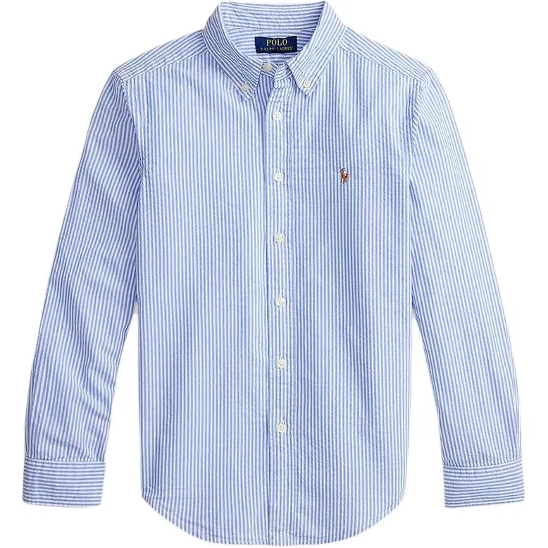 Повседневная рубашка Polo Ralph Lauren для детей, синяя