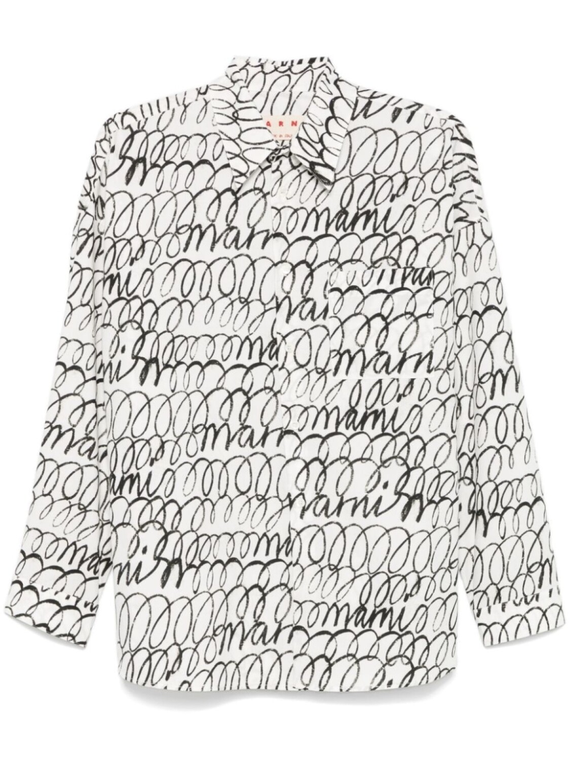 

Marni футболка с логотипом, белый
