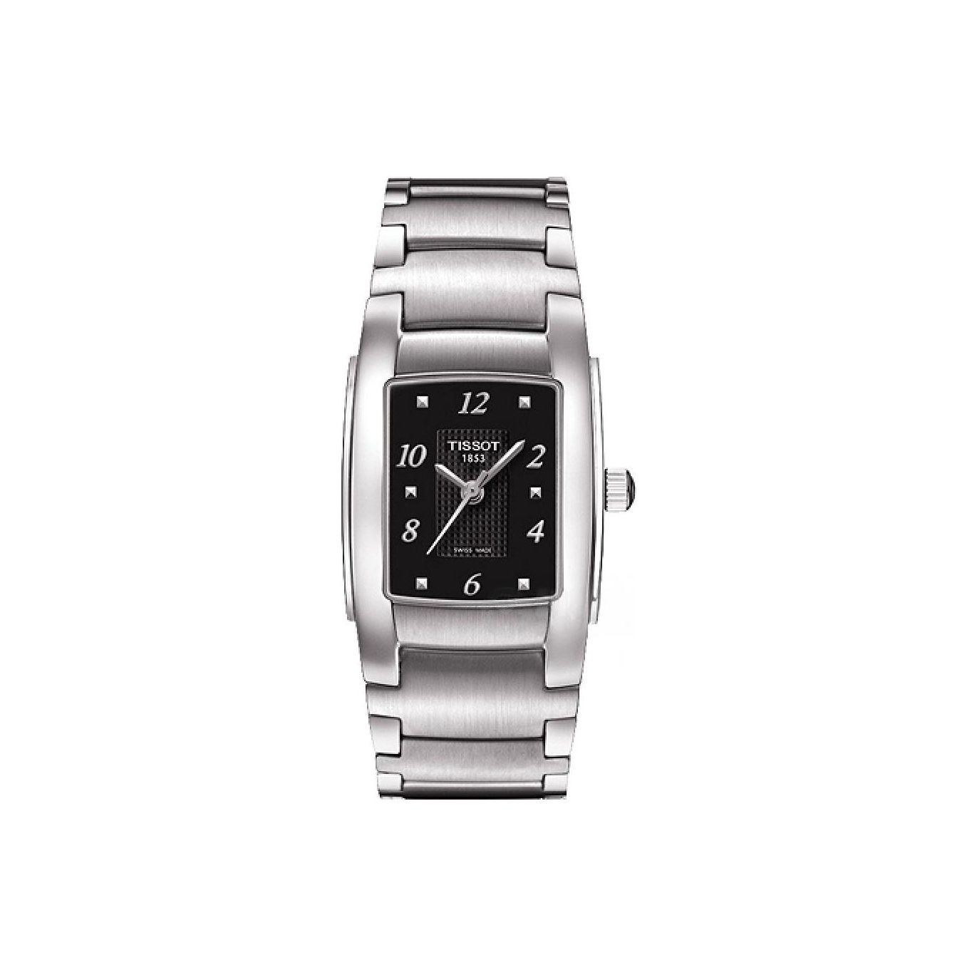 

TISSOT Часы T10 Series Quartz Movement Women's Watch 31.2*25.4mm Black Dial Stainless Steel Case Stainless Steel Watchband, Black Dial