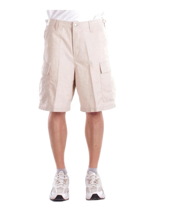 

Бежевые шорты с застежкой-молнией и пуговицей Carhartt Wip, бежевый