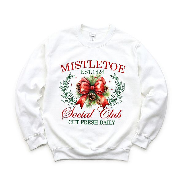 

Свитшот Coquette mistletoe social club Simply Sage Market, White, Белый, Свитшот Coquette mistletoe social club Simply Sage Market, White