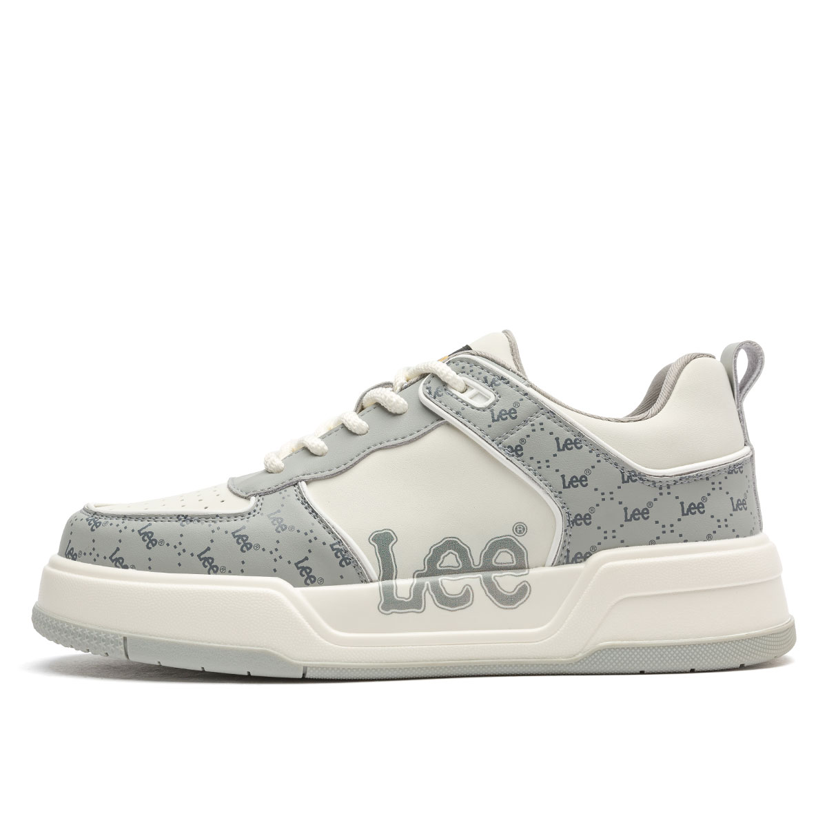 

Высокие устойчивые к истиранию противоскользящие скейтерские кеды Unisex Lee, серый