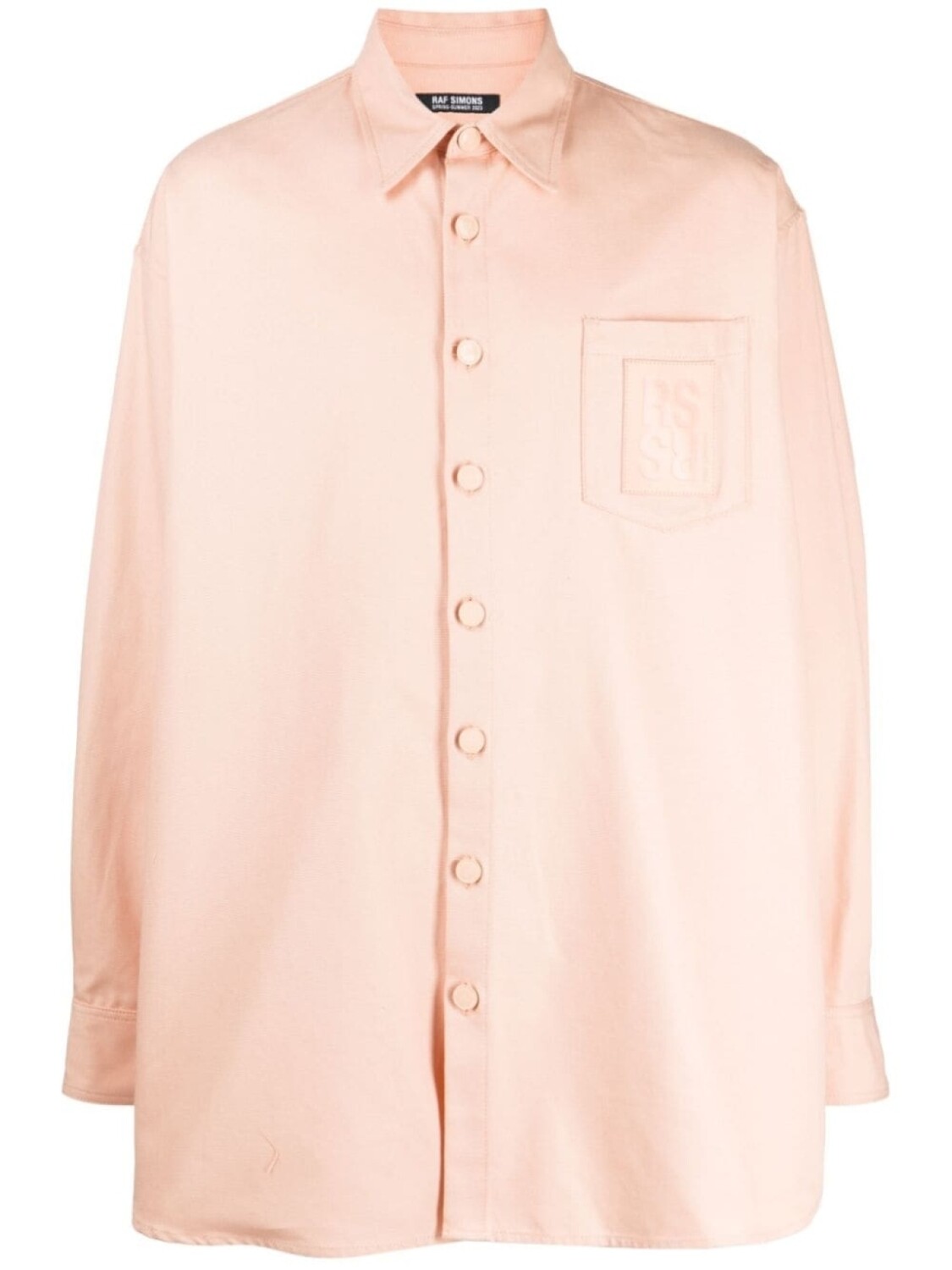 

Рубашка с нашивкой-логотипом Raf Simons, розовый