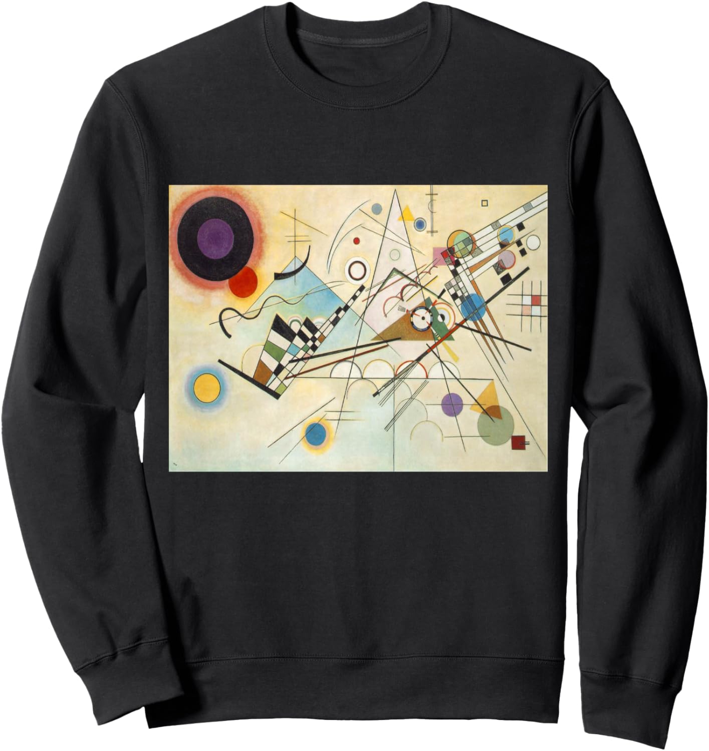 

Толстовка с изображением восьмой композиции Василия Кандинского, черная Vintage Images