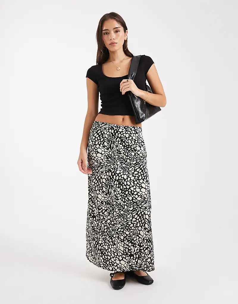 

Юбка Wednesday's Girl с абстрактным принтом, черного цвета