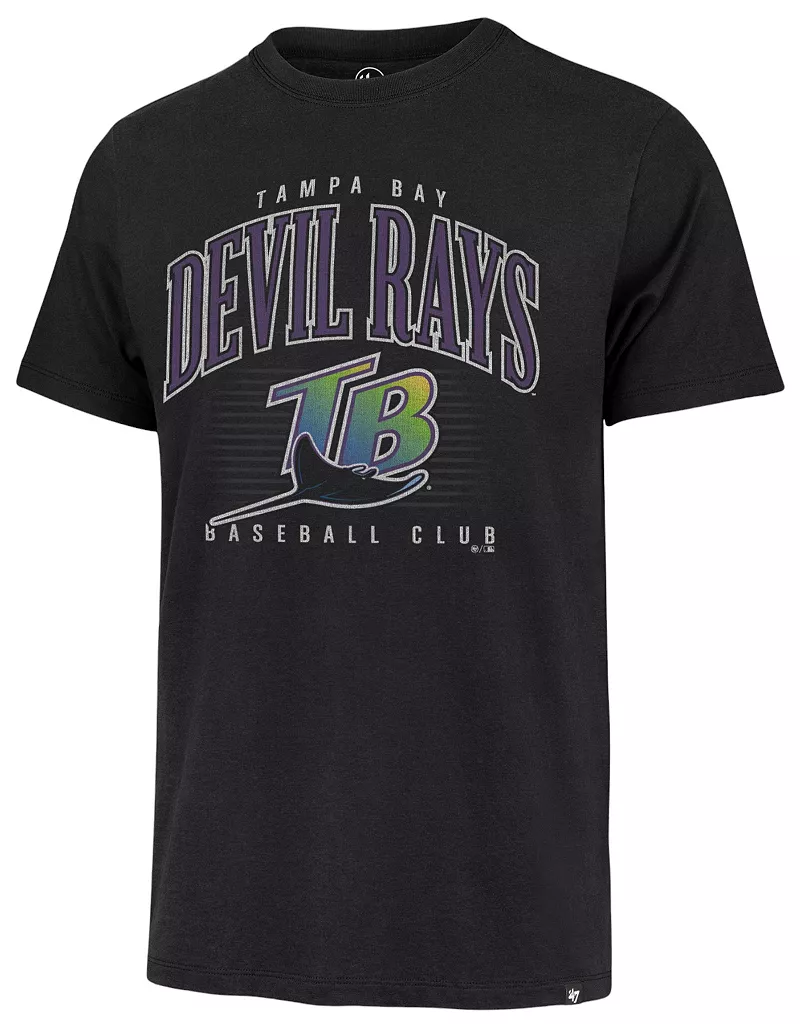 

Мужская черная футболка с двойным заголовком '47 Tampa Bay Rays Cooperstown Franklin