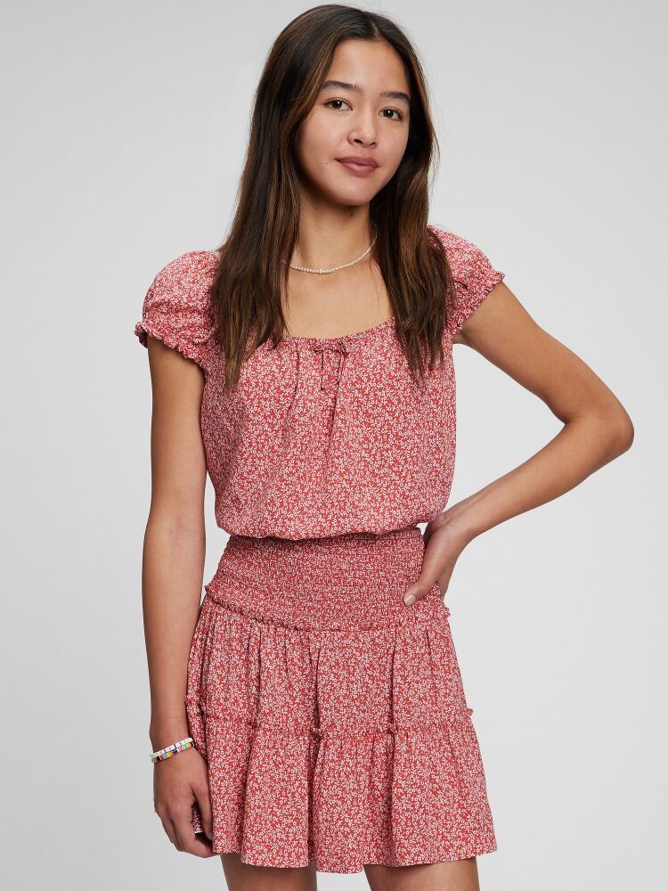 

Подростковый топ романтик Gap, розовый
