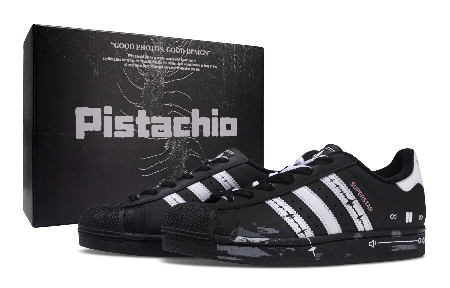 

Superstar 2 нескользящие устойчивые к истиранию баланс низкие детские скейтбординговые кроссовки унисекс Adidas Originals, черный