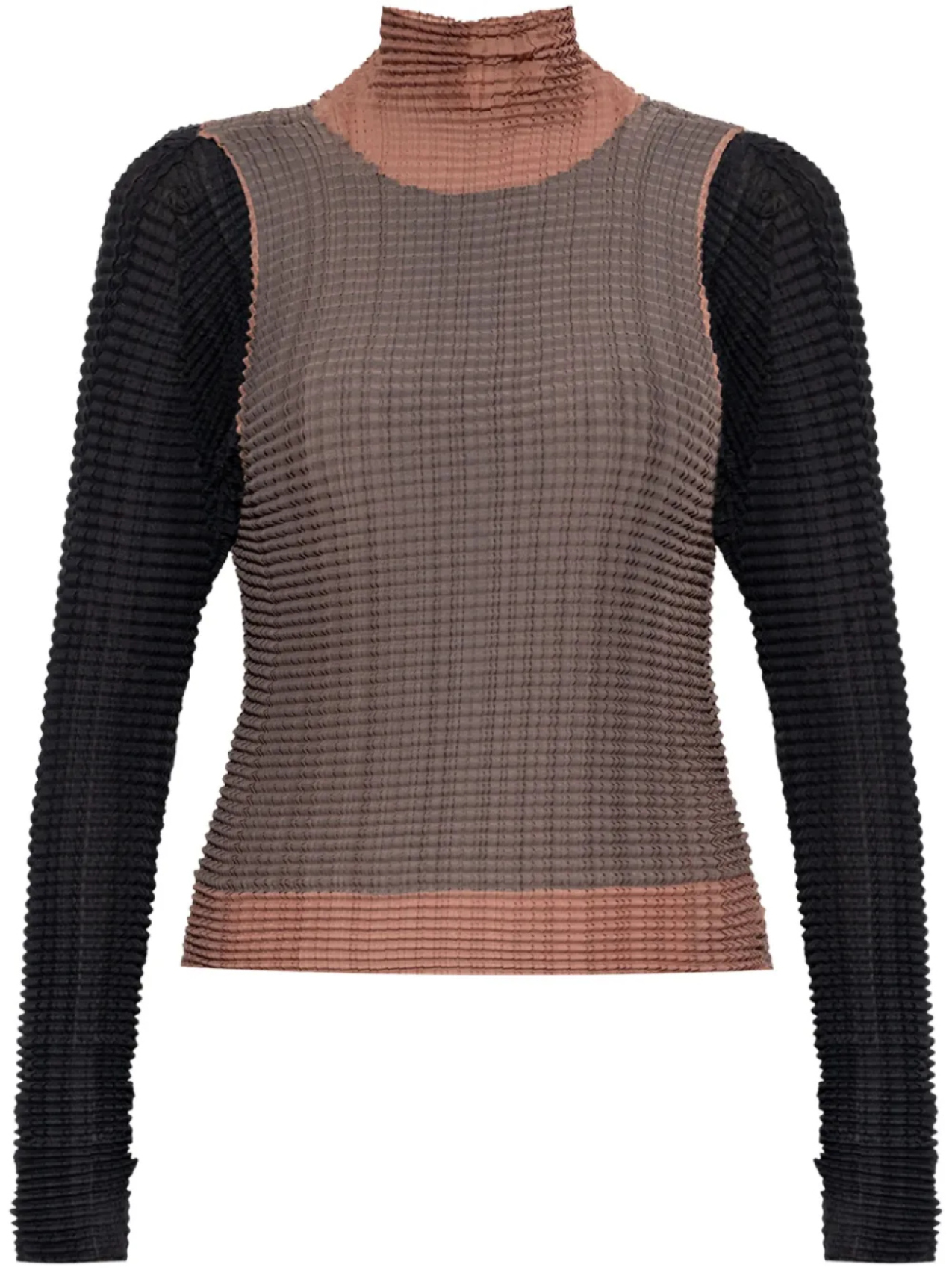 

Футболка Issey Miyake плиссе, коричневый