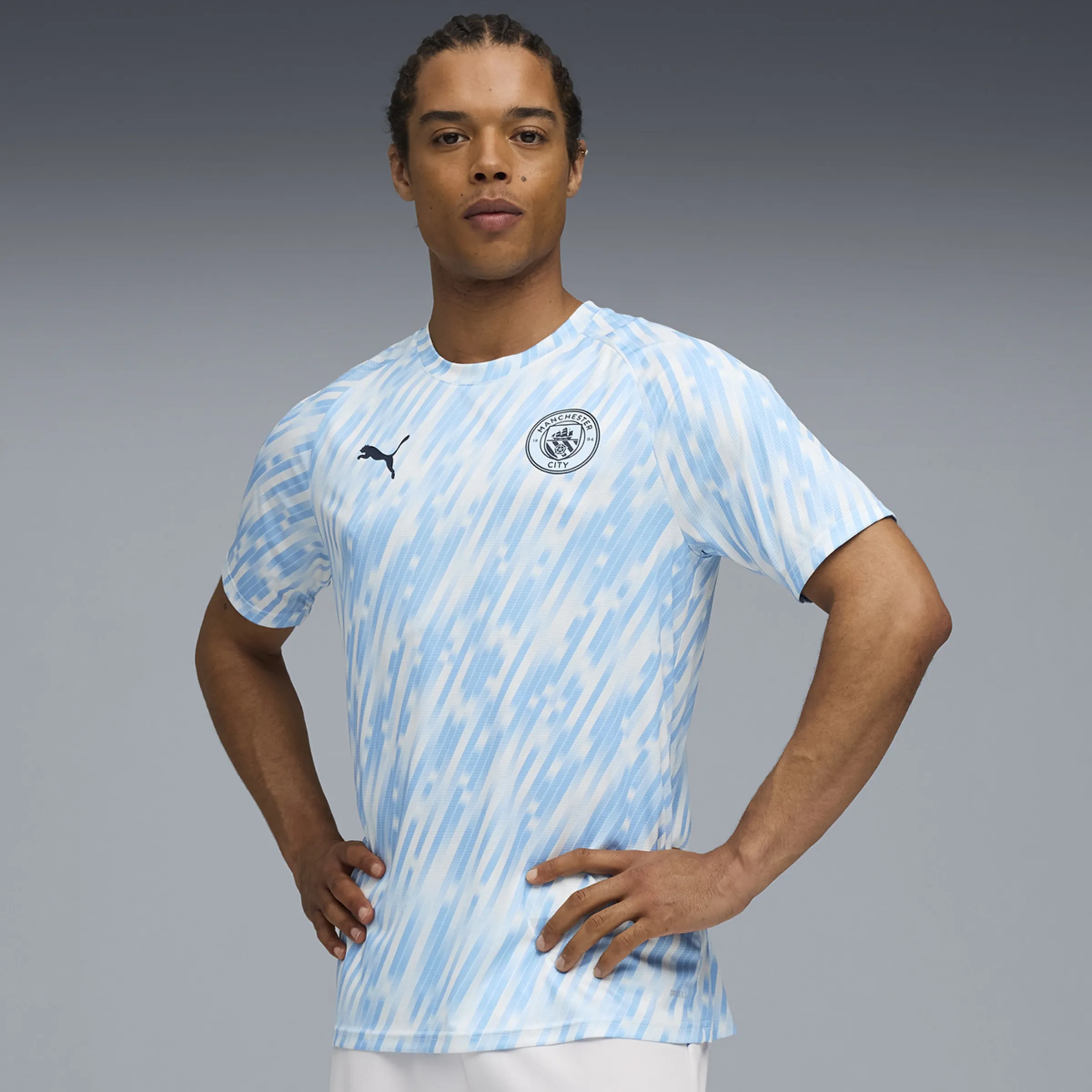 

Футболка для разминки MCFC Puma, синий