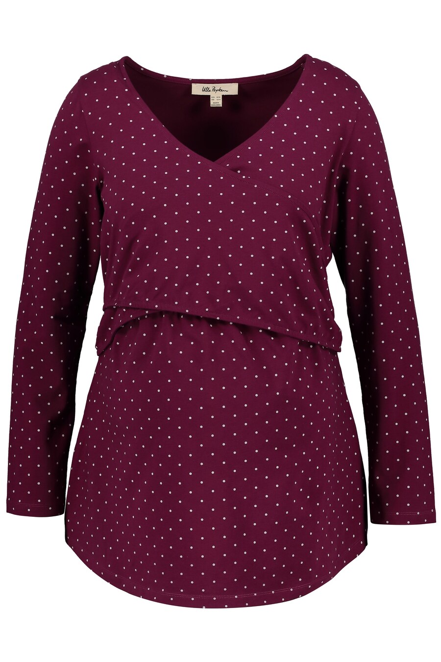 

Лонгслив Ulla Popken Shirt, цвет berry