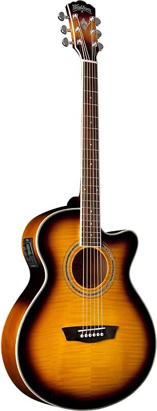 

Акустическая гитара Washburn Acoustic Electric Guitar Festival Mini Jumbo Cutaway