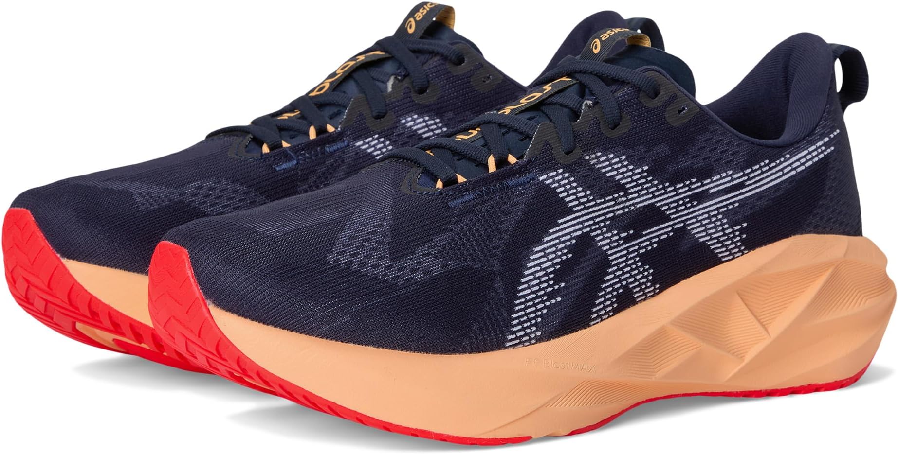 

Кроссовки ASICS Novablast 5, цвет Midnight/Orange Glow