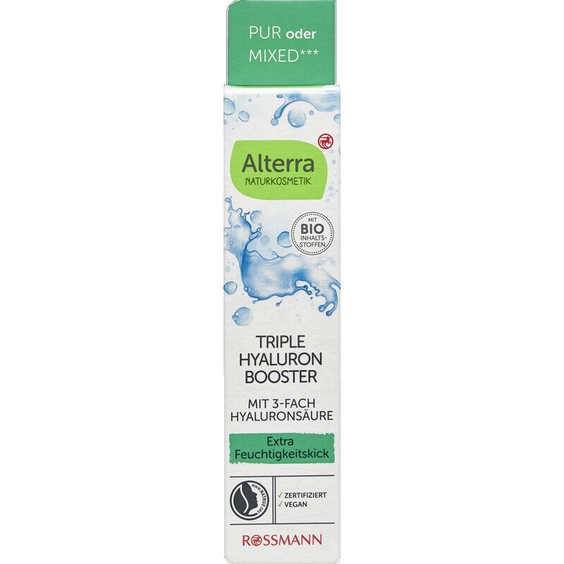 

Тройной гиалуроновый бустер Alterra NATURKOSMETIK, 15 ml