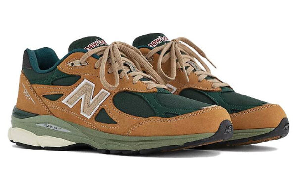 Кроссовки teddy santis x 990v3 сделано в сша New Balance, коричневый — фото 3