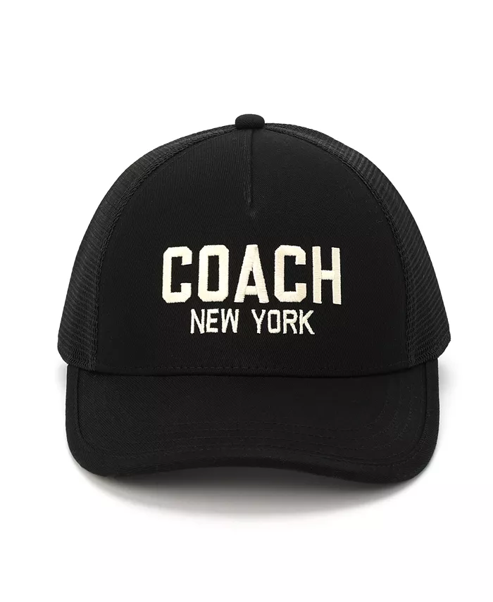 

Женская бейсболка New York Trucker COACH, черный