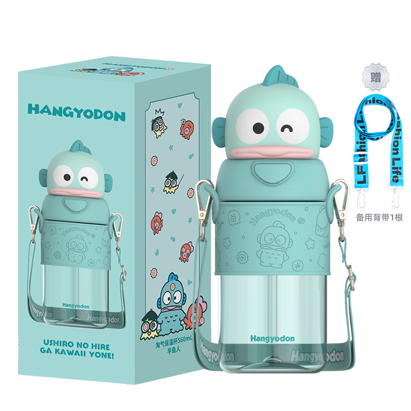 Hello Kitty пластиковый стакан 620 мл Sanrio, Melody Tumbler + Lflife Tumbler Strap — фото 3