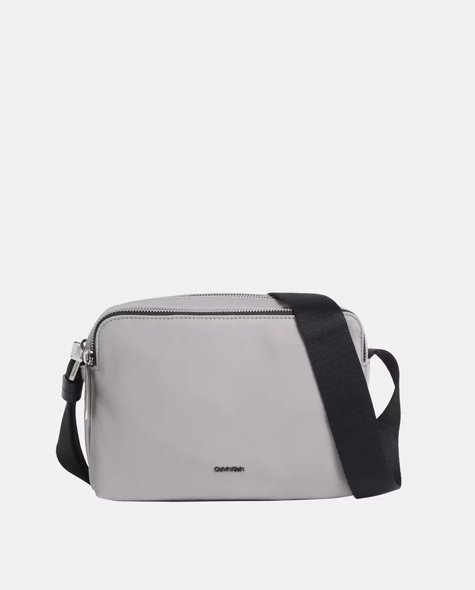 

Мужская сумка через плечо с логотипом Calvin Klein, серый